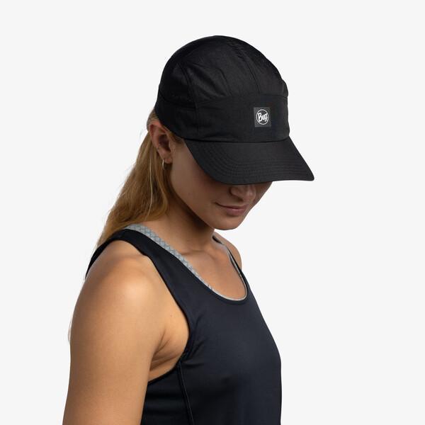 Boné Speed Preto Sólido corrida Unisex Preto Buff 5/7
