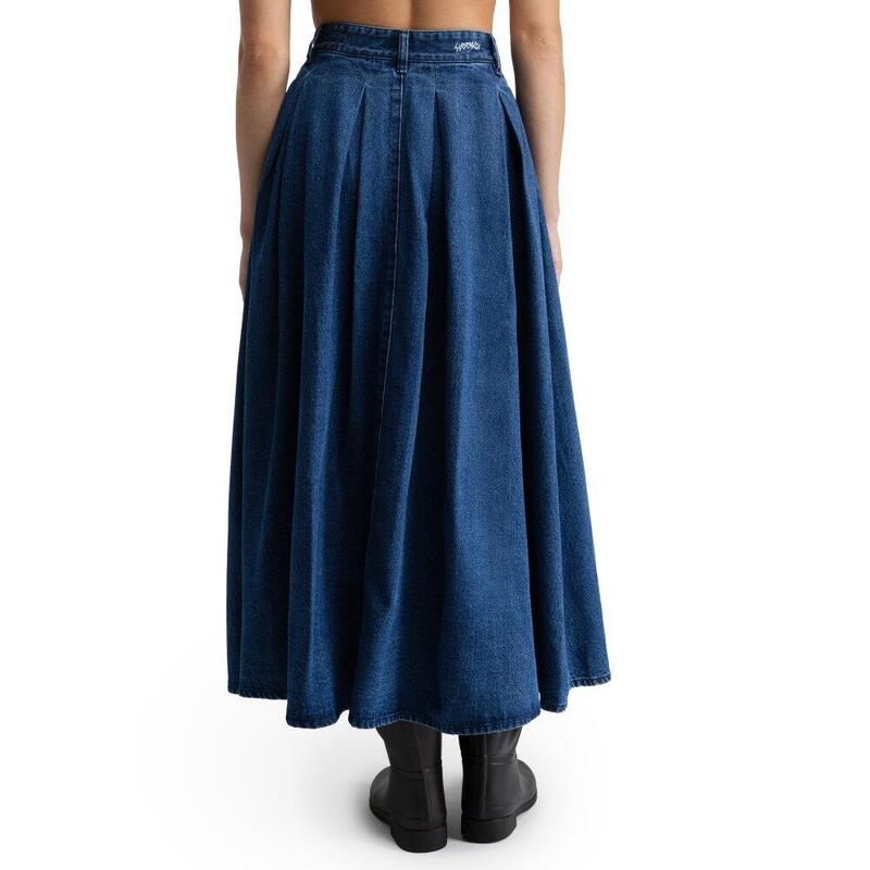 Fustă din denim cu volane pentru femei Alamo-W Blue Albastru