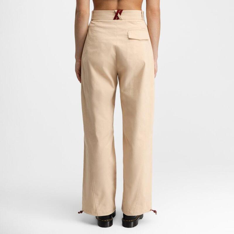 Pantaloni din sarga pentru femei Cypher-W Sand Bej