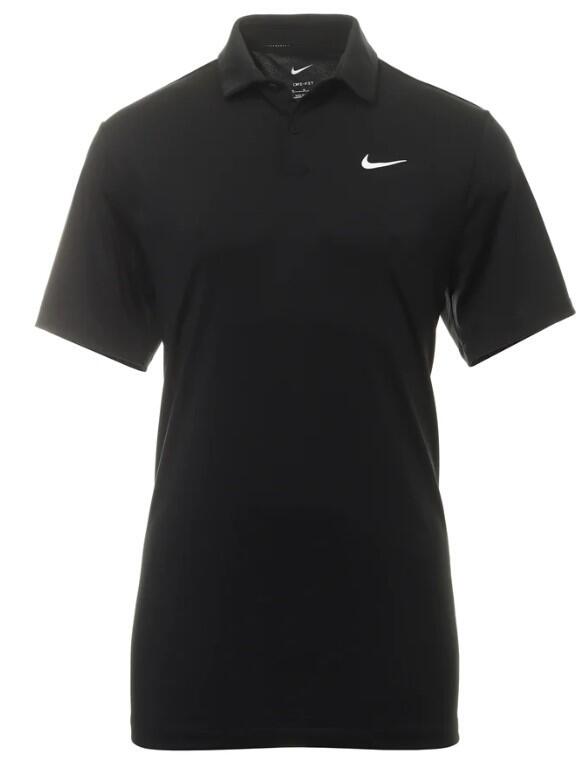 NIKE Nike Dri-Fit Tour Solid Herren-Golf-Poloshirt in Schwarz