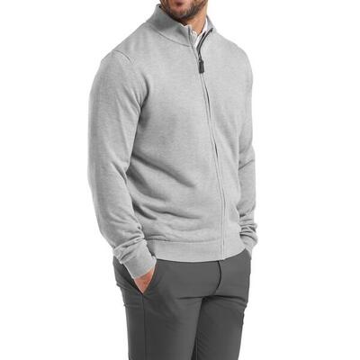 Chaqueta Golf Footjoy Pullover Drilerese Lined Full-Zip Hombre Gris