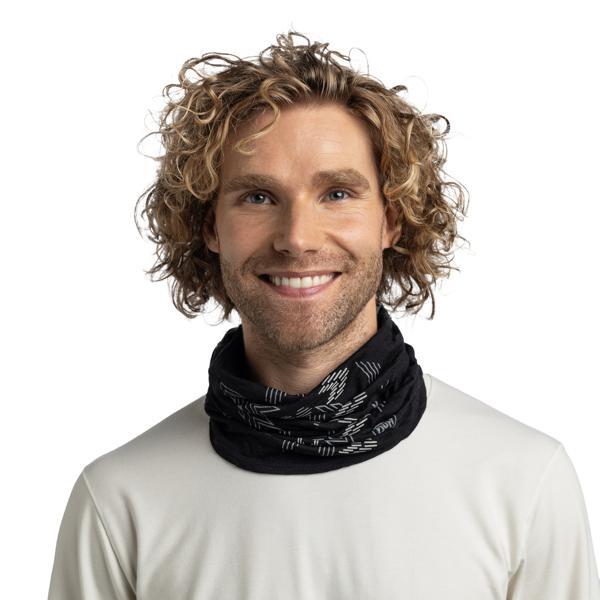 Braga de cuello Merino Lightweight Unisex Buff Negro 6/7
