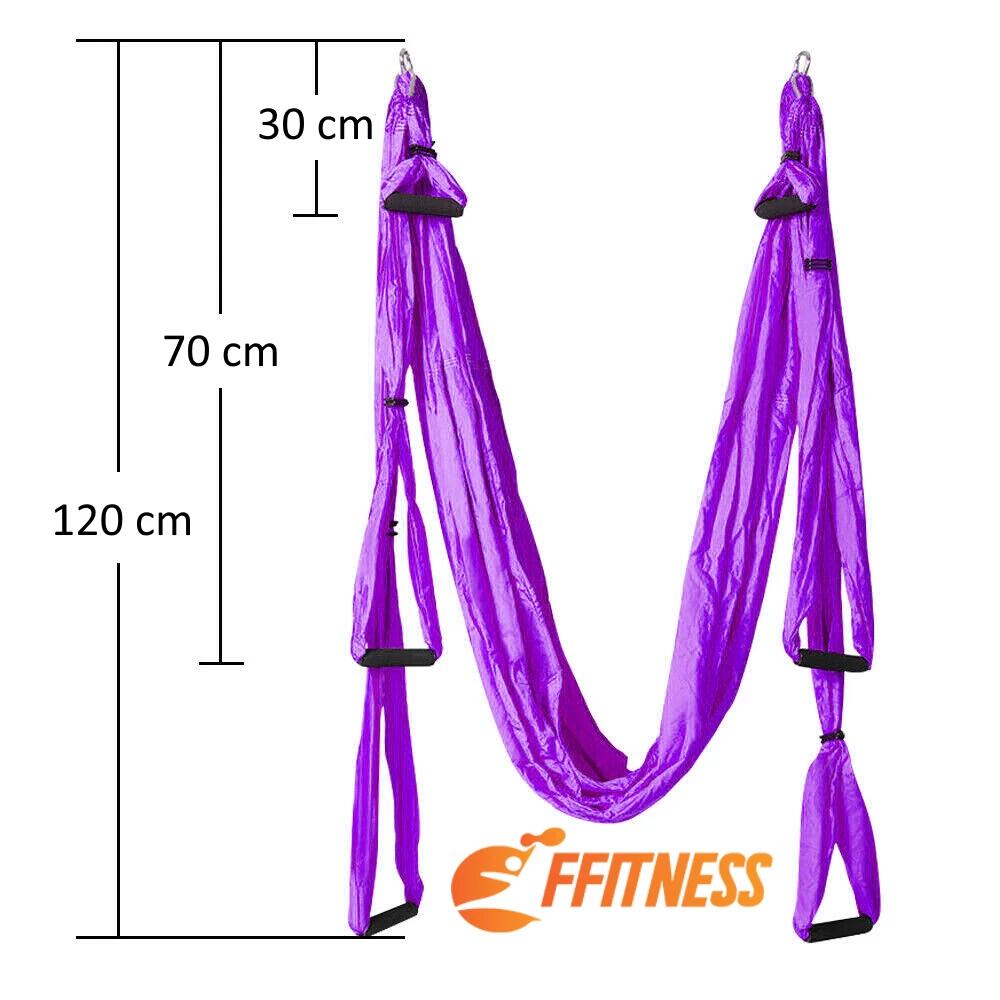 4/5/6/7m Aerea Amaca Yoga Seta Elastica Yoga Altalena Volante per Anti