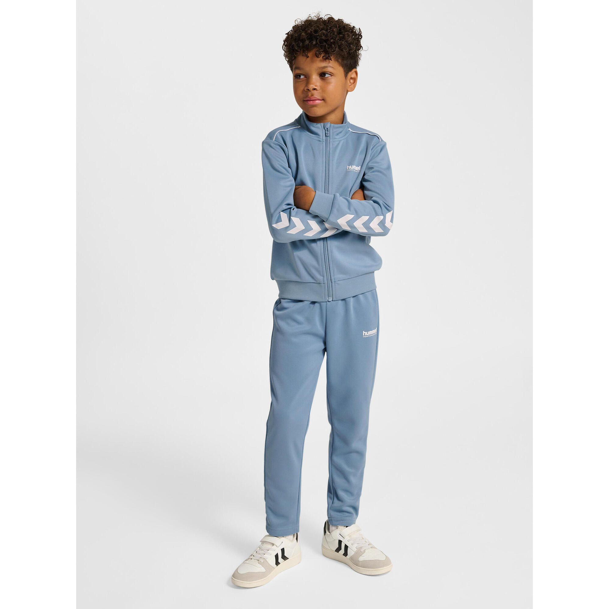 Hummel - Fermeture À Cordon Robe Hmljr Tracksuit Enfant Hummel - Survêtement - Bleu|gris - Decathlon