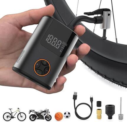 Mini compresseur électrique portable 150 PSI – batterie 6000 mAh