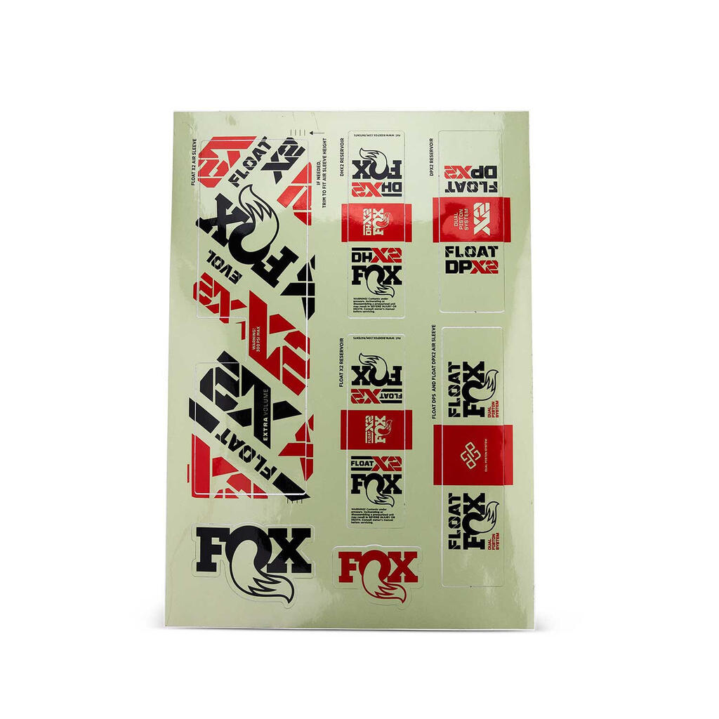 Pistachio Stickers, Shock Decal Sheet Fox FOX Decal 2021 AM, 38, Factory