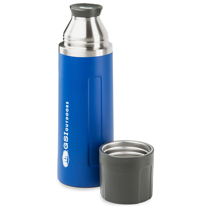 Gsi Outdoors - Thermos Gsi Glacier 1 L Inox, Bouchon-gobelet 3 Positions Antidérapant - Mug - Bleu - No Size - Decathlon