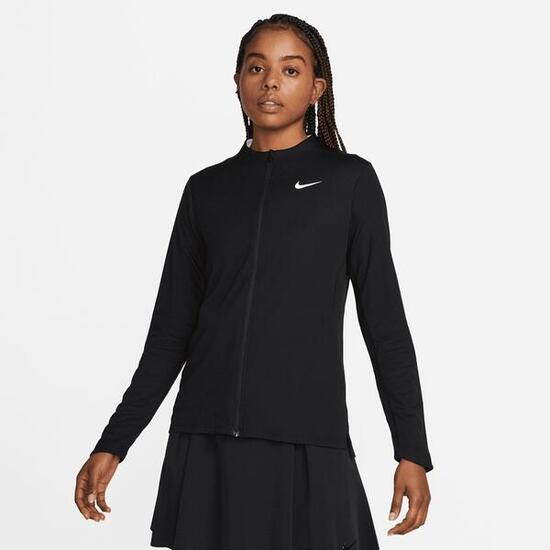Veste de golf Nike Dri-FIT à fermeture éclair intégrale pour femme, noire
