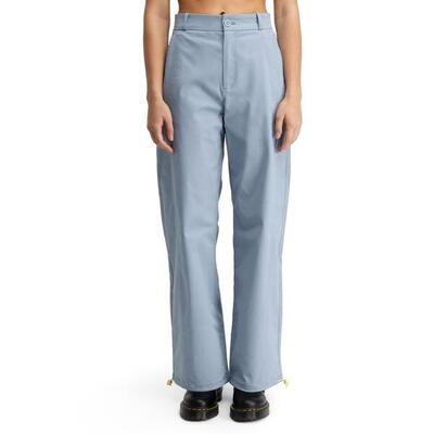 Damskie spodnie z diagonalu z prostymi nogawkami Siroko Cypher-W Blue