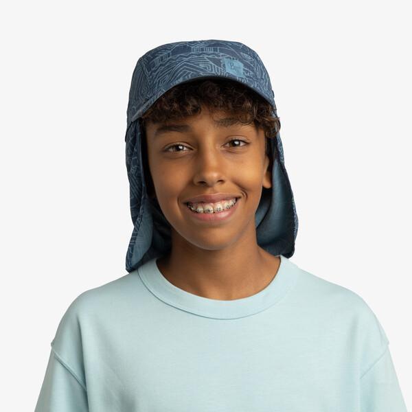 Czapka sahara cap kids z nakarcznikiem ochrona UVP50 dla dzieci 5/7