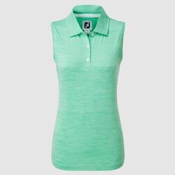 Polo de golf sans manches Footjoy Interlock pour femme, vert