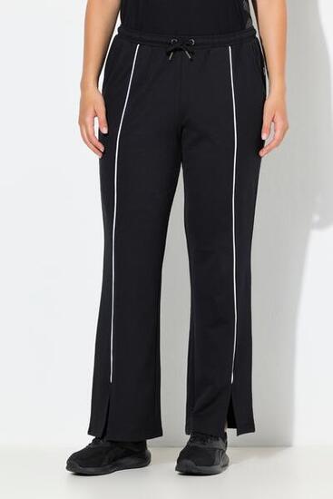 Femme Pantalon de jogging avec passepoil jambe droite et taille élastique
