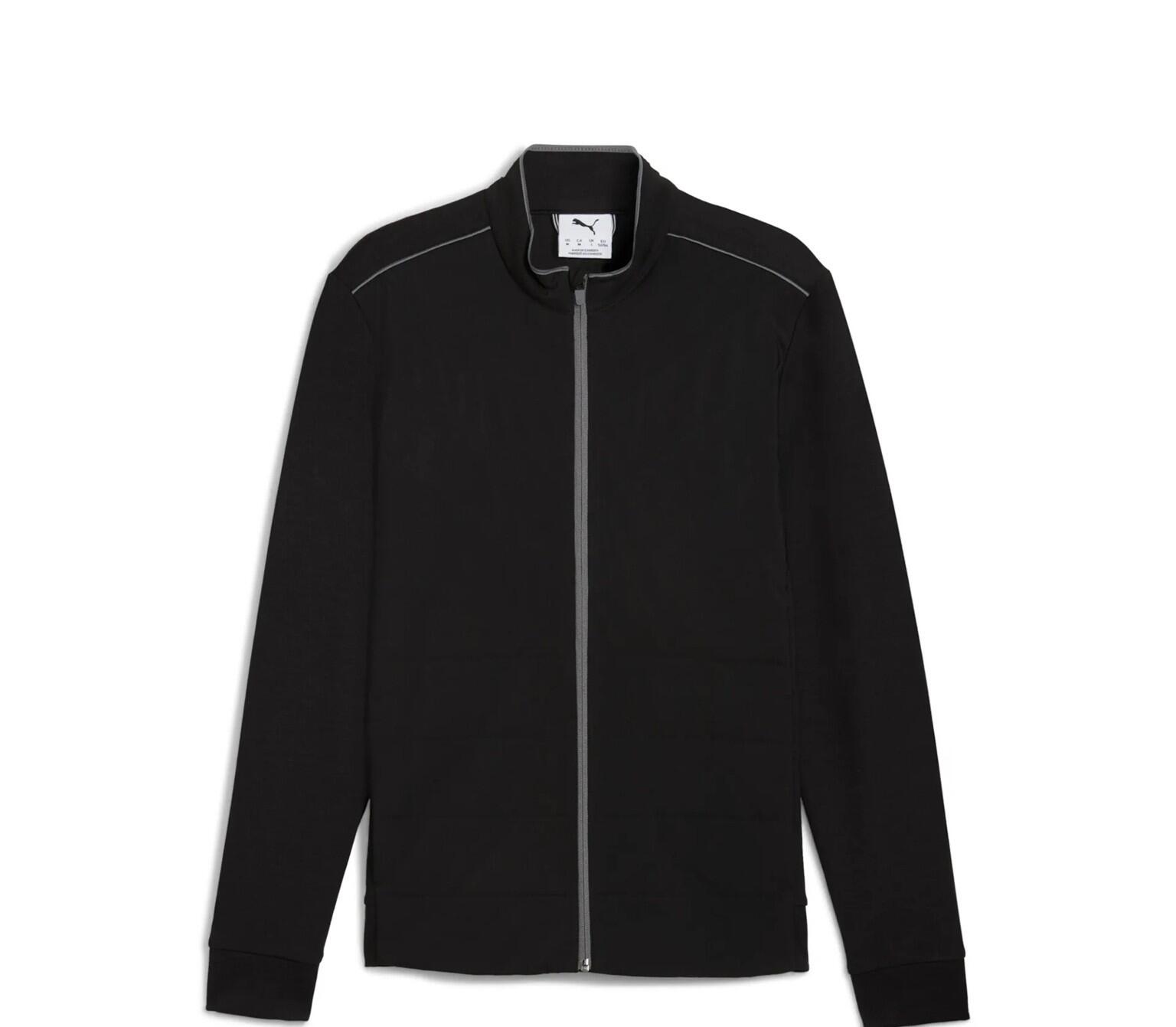 Veste de golf Puma Cloudspun Fleece Hyb pour homme, noire 1/2