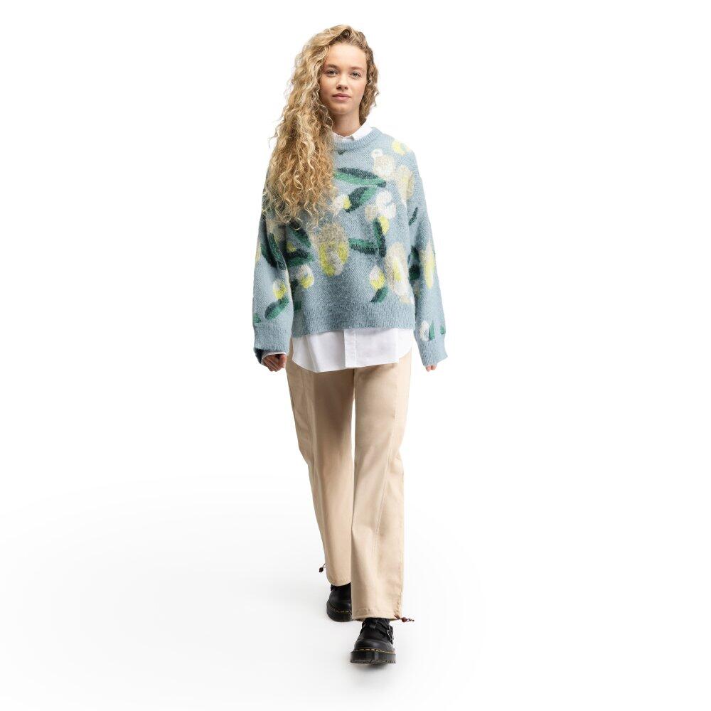 Damen oversize-strickpullover Mainau-W Blue Blau 3/6
