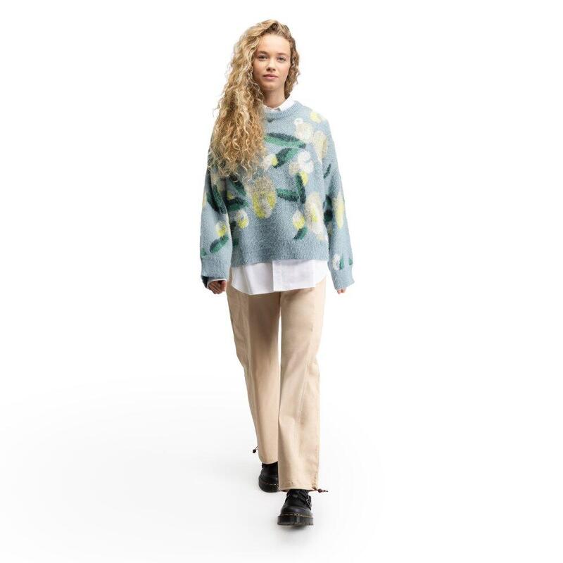 Pulover oversize din tricot pentru femei Mainau-W Blue Albastru