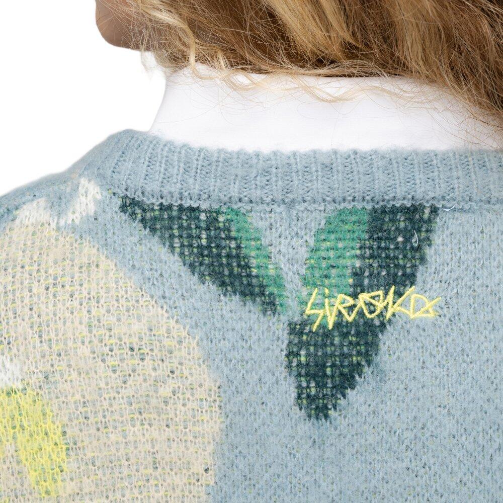 Damen oversize-strickpullover Mainau-W Blue Blau 4/6