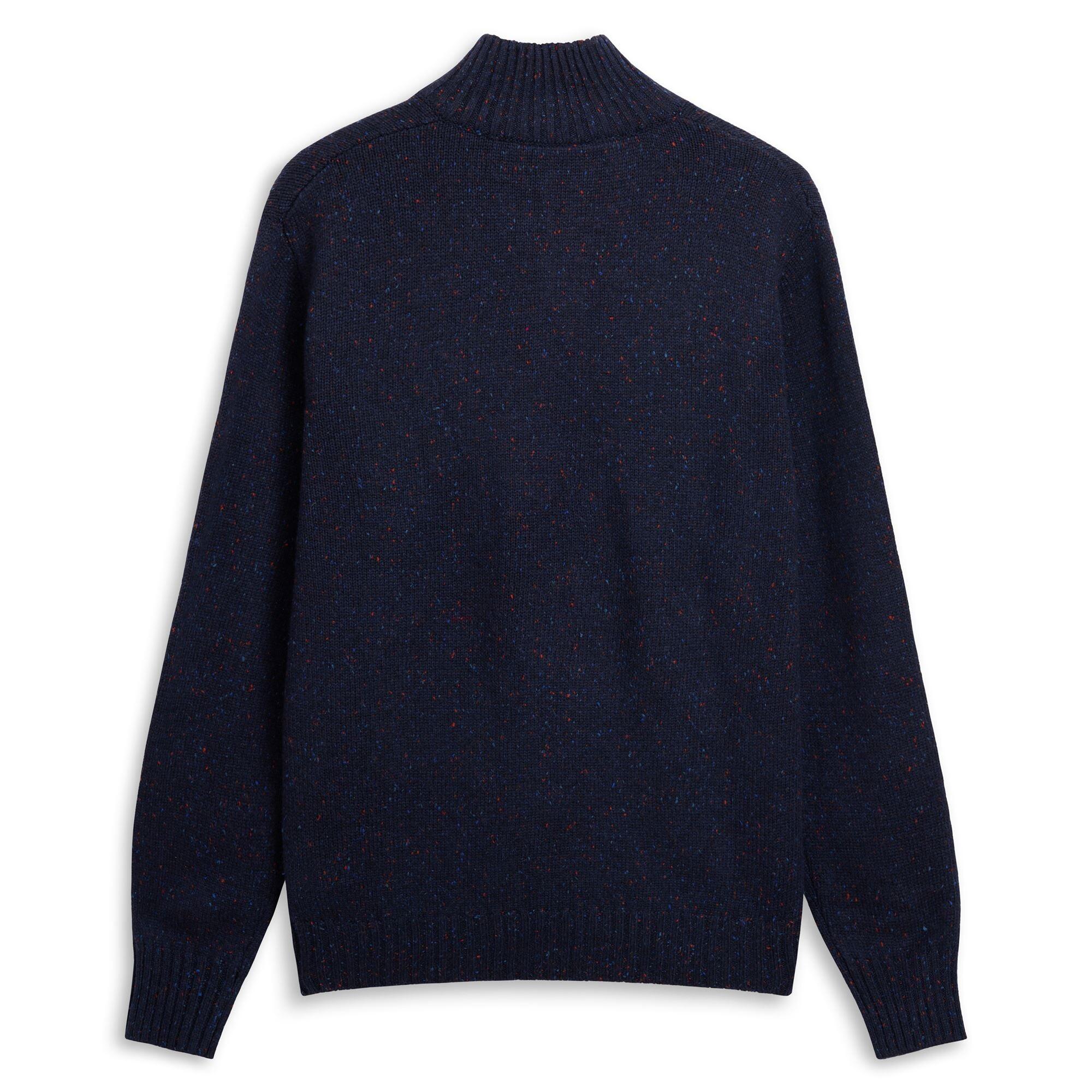 Polo da uomo in acrilico blu da lifestyle 2/3