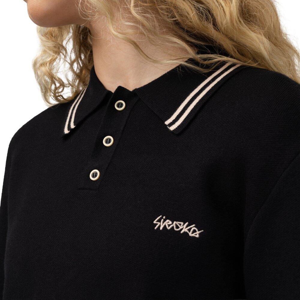 Polo in maglia a maniche lunghe da donna Verelle-W Black Nero 4/6