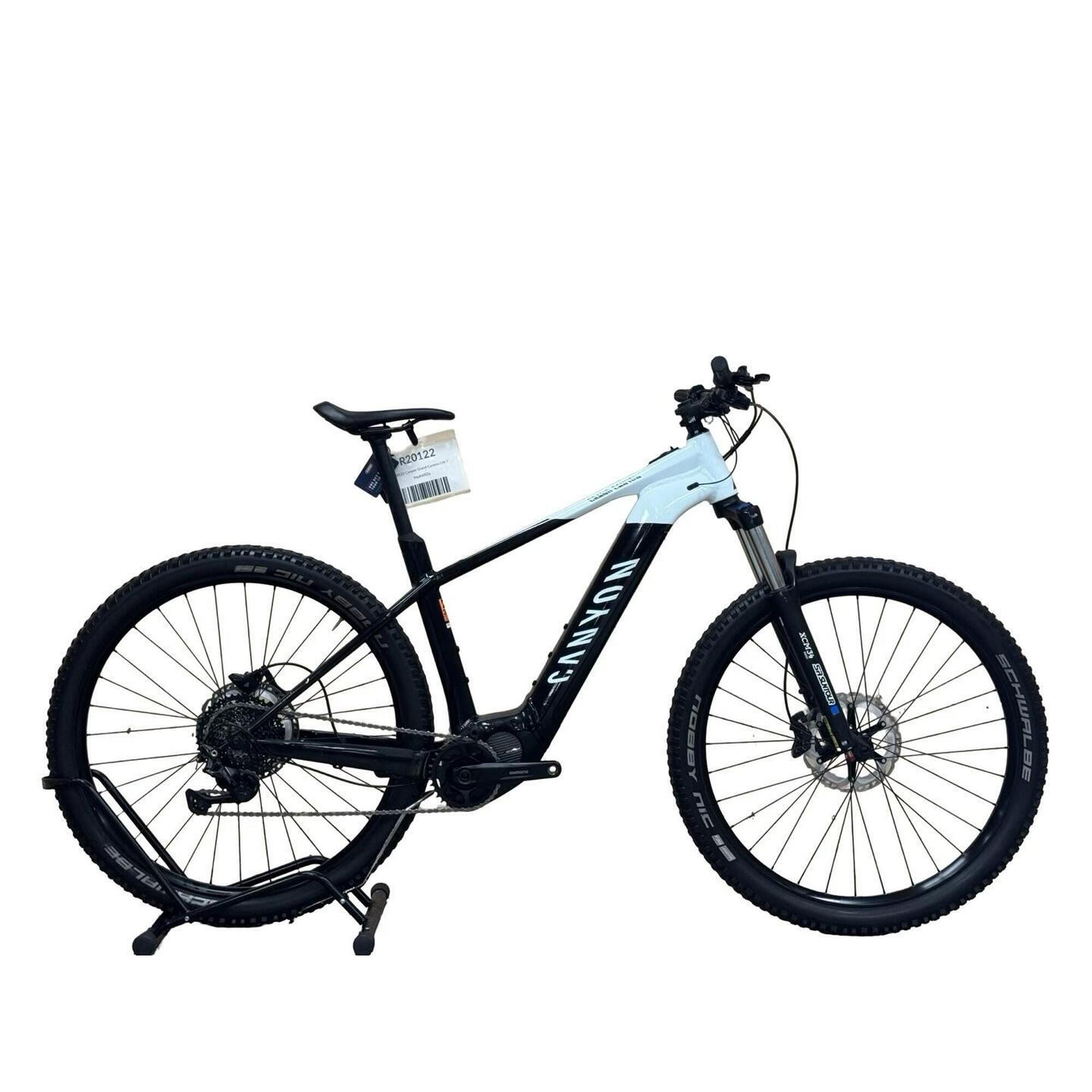 Canyon - Reconditionné - Vtt Électrique Canyon Grand Canyon:on 7 Shimano - Comme Neuf - Vélo Tout Terrain - Blanc|noir - Grand - Decathlon