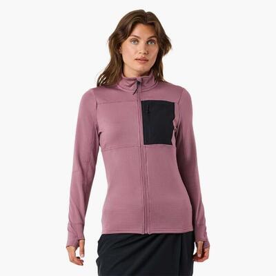 Dames hiking fleece lange mouw full-zip trondheim midlayer full zip