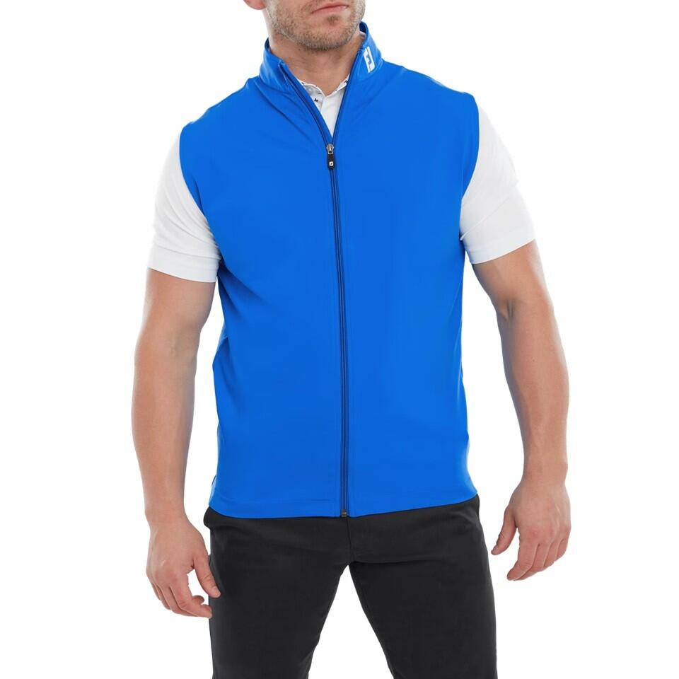 Footjoy - Gilet De Golf Footjoy À Fermeture Éclair Intégrale En Maille Pour Homme, Bleu - Veste - Bleu - Decathlon