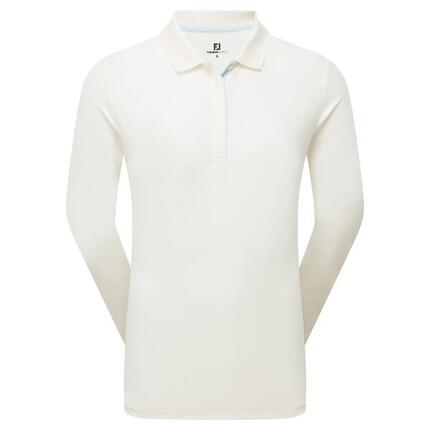 Polo Térmico Golf Footjoy ThermoSeries Long Sleeve Mujer Blanco