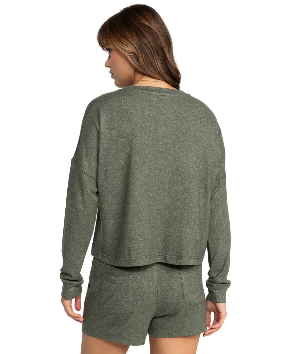 Top de Manga Larga SATURDAZE COSY Verde Mujer 2/4