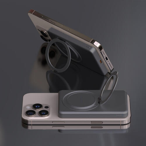 Dudao K28S 20W PD 5000mAh Powerbank MagSafe/supporto - Grigio 6/7