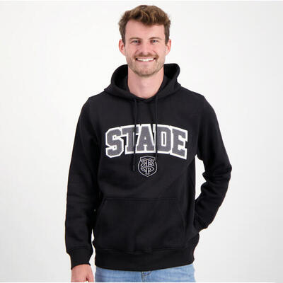 Adi stade toulousain heren zwart capuchon sweater