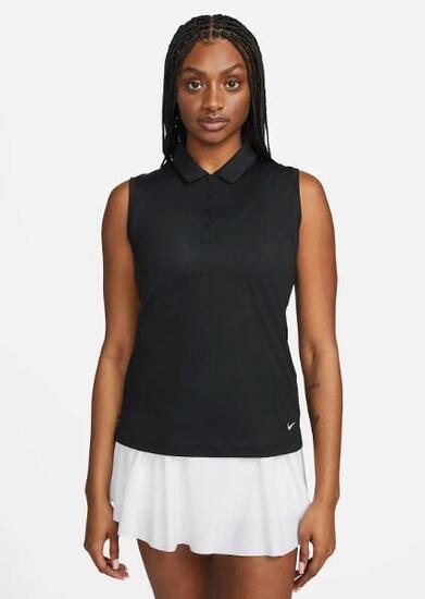 Polo Golf Nike Dry Fit Victory Mujer Negro