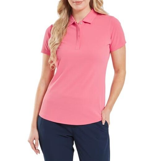 FOOTJOY Polo Golf Footjoy Jacquard SS Shirt Damen Rosa