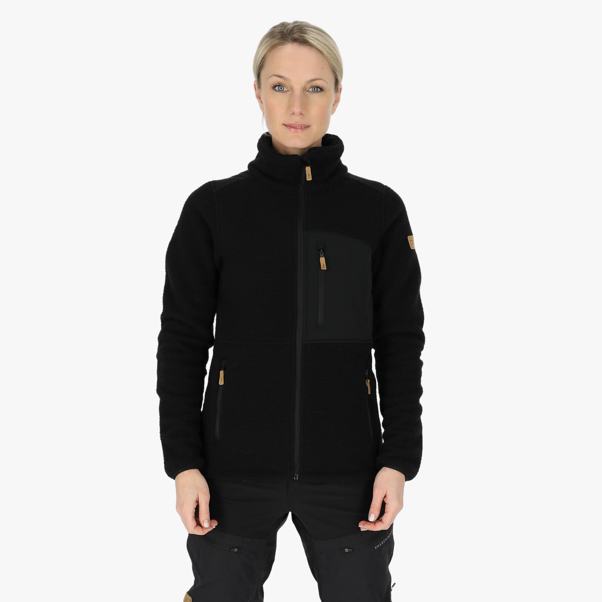 Swedemount - Veste Polaire Randonnée Femme Nordkap Pile - Polaire - Noir - Decathlon