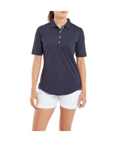 FOOTJOY Footjoy Damen-Golfpoloshirt EU 1/2 Ärmel Marineblau