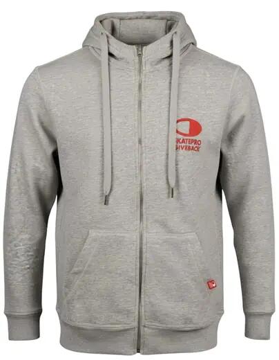 SkatePro RIDE THE LINE Zip Hoodie - XL - Grau