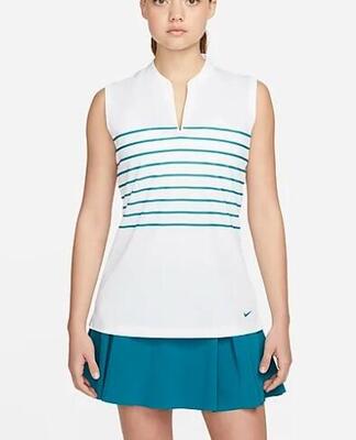Polo Golf Nike Dry Fit Victory Mujer Blanco