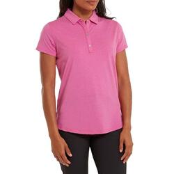 Polo Golf Footjoy Heather Self-Collar Lisle pour femme, rose
