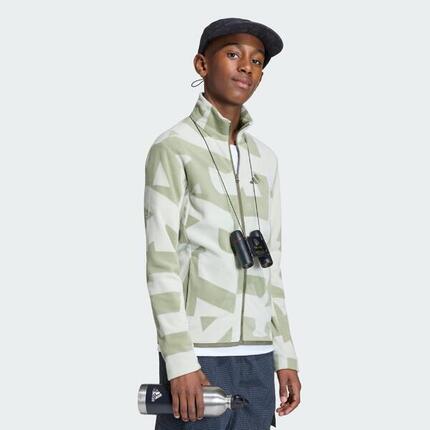 Chaqueta de felpa estampada con cierre de cremallera Terrex Multi