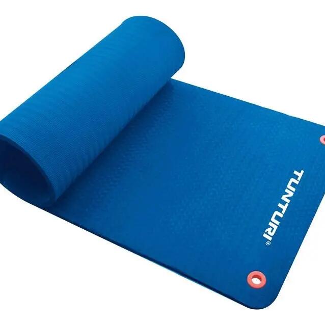 Non Slip Yoga Fitness Mat – Pro (140cm) Soft Sports Training Pad (Blue)