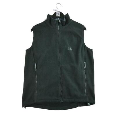 Tweedehands - heren retro zwarte fleece jas - als nieuw