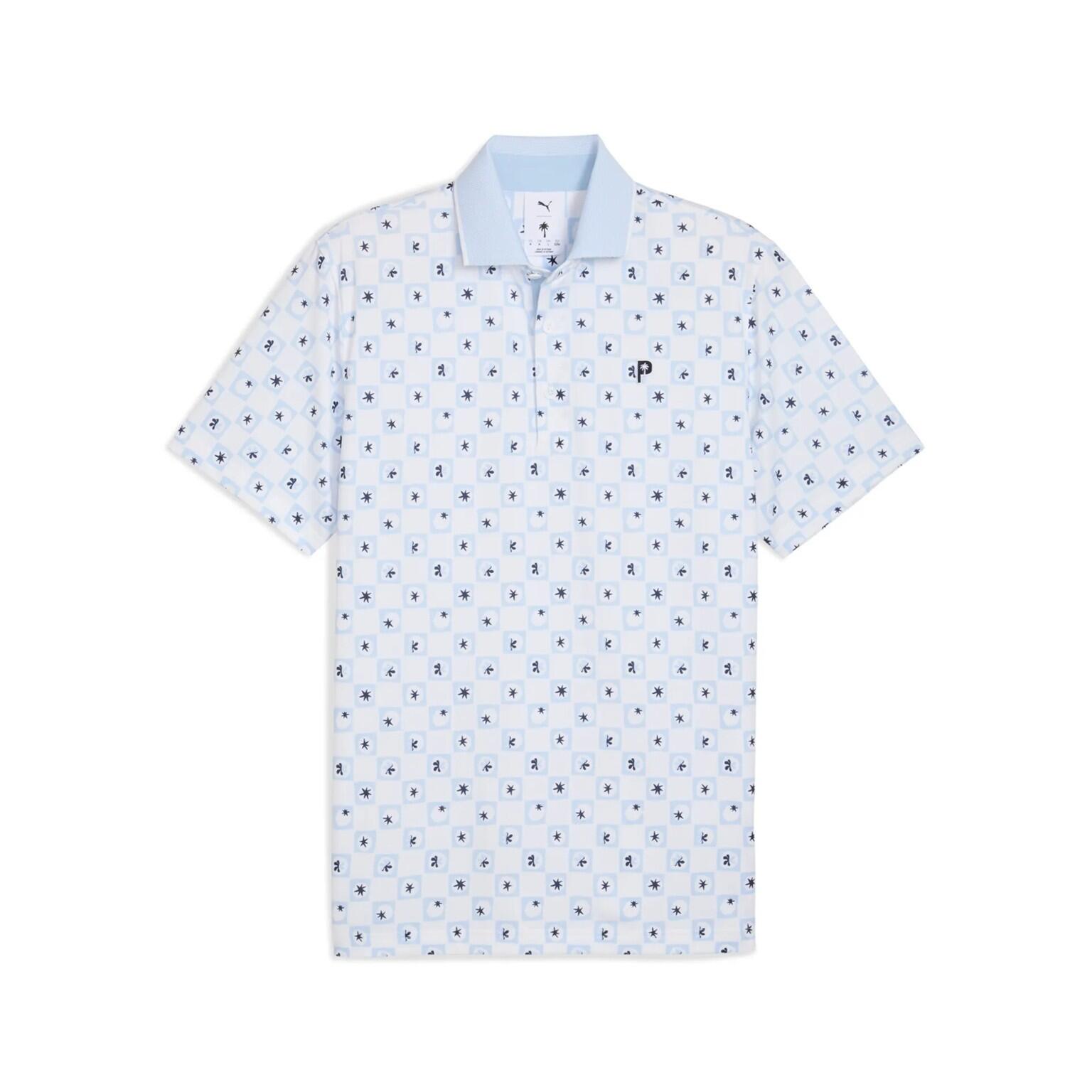 Polo da golf Puma X PTC Micro da uomo blu 4/5