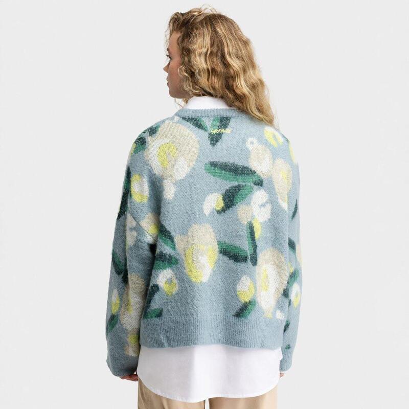 Pulover oversize din tricot pentru femei Mainau-W Blue Albastru