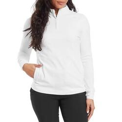 Maillot intermédiaire demi-zip Footjoy pour femme, blanc