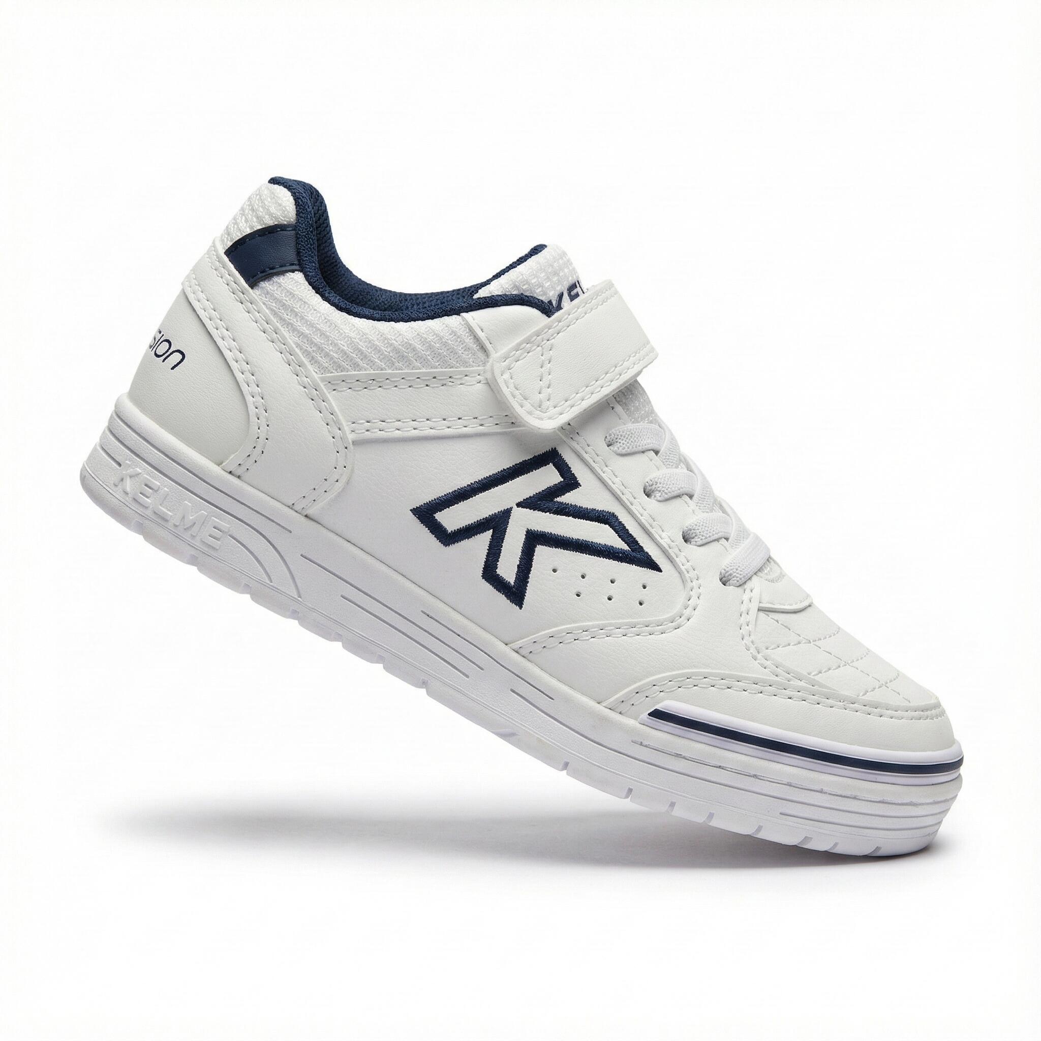 Kelme España Zapatillas De Niño Precision Bts Elastic Blanco-marino 3/4