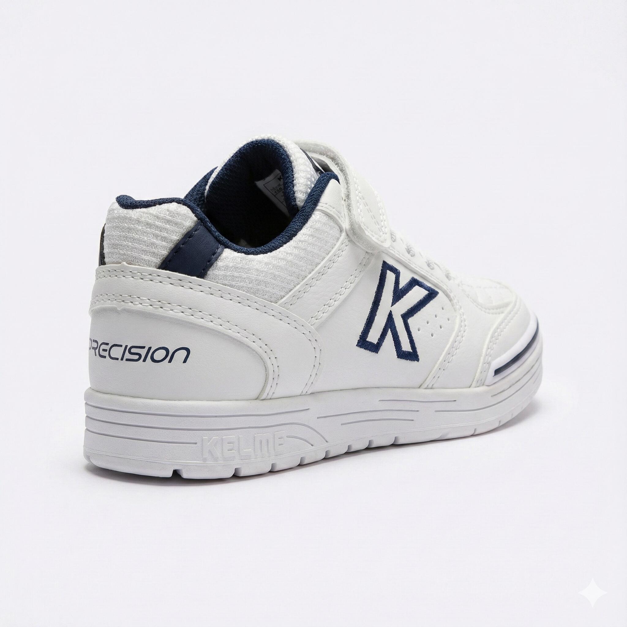 Kelme España Zapatillas De Niño Precision Bts Elastic Blanco-marino 4/4