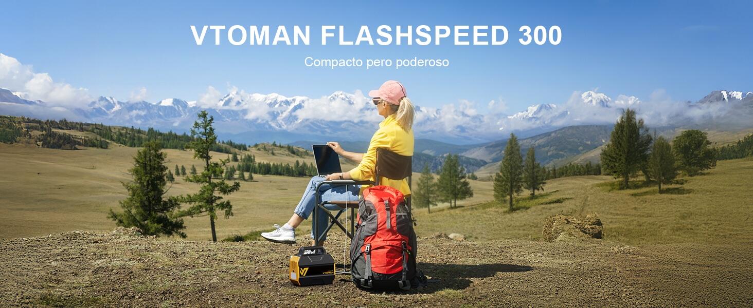 Batería Portátil VTOMAN FlashSpeed 300W(Pico 600W)para camping, pesca, outdoor. 3/7