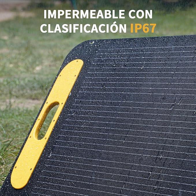 Panel solar portátil plegable VTOMAN 110W Certificación IP67 resistente al agua 5/7