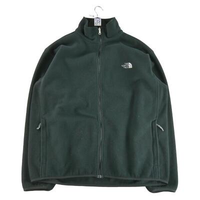 Tweedehands - heren retro tnf zwarte fleece jas - als nieuw