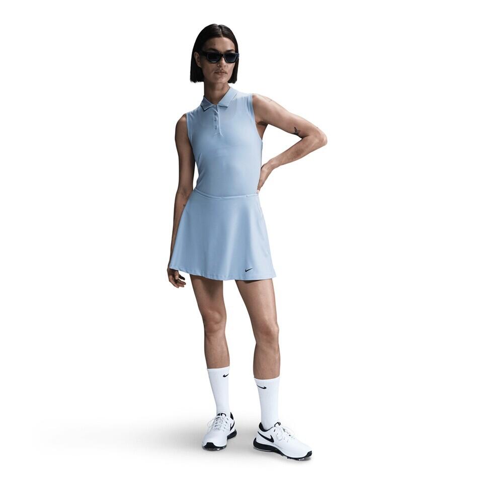 NIKE Ärmelloses Nike Dri-FIT Golfpoloshirt für Damen, Blau