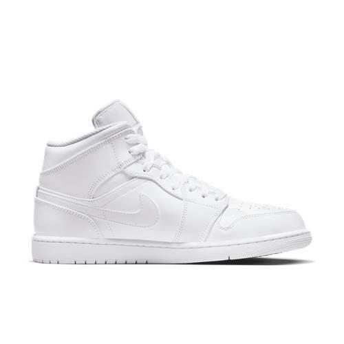 Jordan - Chaussures Universel Hommes Nike Air Jordan 1 Mid - Baskets - Blanc - Decathlon
