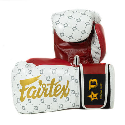 Fairtex x booster fxb bg (kick)bokshandschoenen - star wh/wr - 16 oz